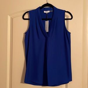 Calvin Klein sleeveless chiffon top